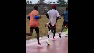 Eliud Kipchoge Training at Eldoret Sports Stadium Kenya [upl. by Ibmab971]