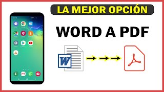 Como Convertir documento Word a PDF desde el Telefono  2024  Movil  Celular  Mejor Metodo [upl. by Ailekat107]