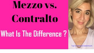 MezzoSoprano vs Contralto What is the Difference [upl. by Breh]