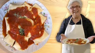 Enjoy ricotta filled ravioli from Modica in Sicily  Pasta Grannies [upl. by Noell468]