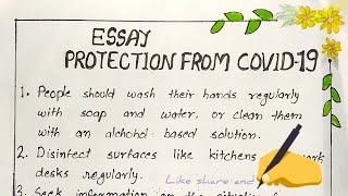 Essay on Protection From CoronaVirus Covid  19 in English [upl. by Ajiat72]