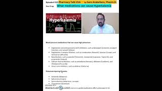 What medications can cause Hyperkalemia [upl. by Eceinart]