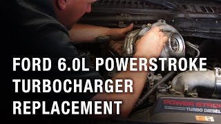 60L Powerstroke Turbocharger Replacement [upl. by Rabaj]