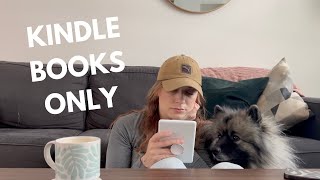 Reading only Kindle books for a week 📕  reading vlog [upl. by Goody]