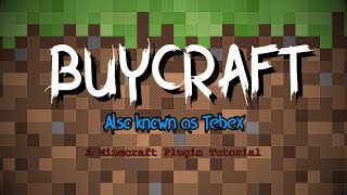 Minecraft TebexBuycraft Plugin Tutorial [upl. by Aerdied874]