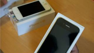 iPhone 4S unboxing review ATampT and Verizon [upl. by Llemej]