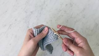 Picking up Stitches in Garter Stitch Tutorial  Purl Soho [upl. by Azial]