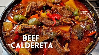 BEEF CALDERETA  KALDERETA Beef Short Ribs Stew [upl. by Lin844]