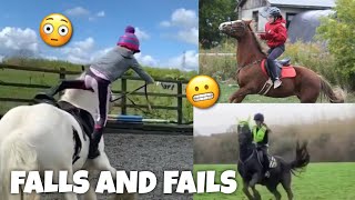 horse FALLS amp FAILS  Subscriber Edition  equinemollie [upl. by Odnanref]