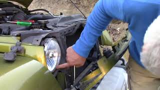 Jeep Wrangler How To Replace Headlight Bulbs [upl. by Auqenes749]