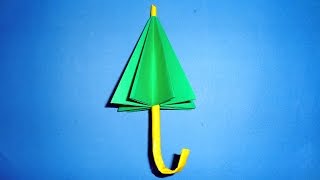 How To Make A Paper Umbrella  DIY Origami Easy [upl. by Nahsad]