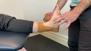 Lateral Ankle Sprain Taping [upl. by Annert548]