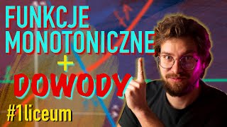 📈Funkcje MONOTONICZNE i JAK udowodnić z DEFINICJI monotoniczność funkcji❓ [upl. by Oileve]