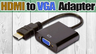 Адаптер конвертер или переходник HDMI to VGA Как подключить старый монитор к новой видеокарте [upl. by Lenoel558]