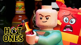 LEGO Sean Evans Interviews Queen Watevra WaNabi  Hot Ones [upl. by Hagood]