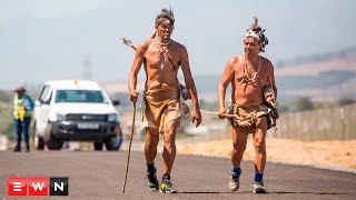 Khoi walkers on the road for indigenous rights [upl. by Einad]