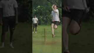 Brett Lee Bowling action in slow motion [upl. by Enerual392]