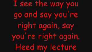 Face Down by The Red Jumpsuit Apparatus Lyrics [upl. by Lunette152]