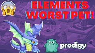 Each Prodigy Elements WORST Pet  Prodigy Math [upl. by Awuhsoj]