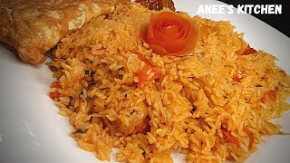 How to make tomato rice Thakali saadham recipe in malayalam Lunch Box Recipe Anees kitchen [upl. by Marne]