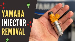 Removing Injectors from Yamaha Outboard Engine [upl. by Amapuna608]