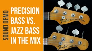 Precision Bass vs Jazz Bass  Bass Comparison no talking [upl. by Akselav]