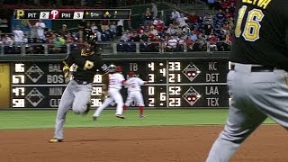 Andrew McCutchen hits a standup insidethepark home run [upl. by Lyndsie627]