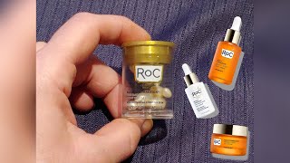 RoC Retinol Correxion Line Smoothing Night Serum Capsules Review Revive  Glow [upl. by Ettenwad891]