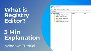 What is Registry Editor  Reg Editor Explained [upl. by Bollay]