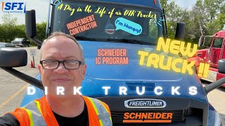 New Truck  Schneider IC  Day in the Life of a Solo OTR Trucker schneider sfi owneroperator [upl. by Montagna]