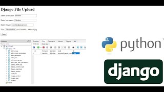 Django File Upload and save data to database sqlite3 [upl. by Yorick1]