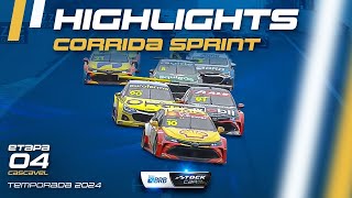 STOCK CAR 2024  HIGHLIGHTS CORRIDA SPRINT ETAPA 04  CASCAVEL [upl. by Eltsirc]