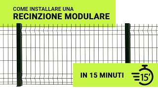 Installa la tua Recinzione Modulare in 15 minuti [upl. by Hillie]