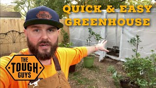 How To Build a Plastic Wrap Greenhouse [upl. by Raseta704]