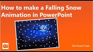 How to make a Snowfall Animation in PowerPoint [upl. by Amehr878]