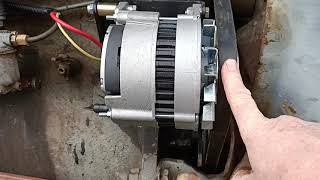 Massey Ferguson TEA20 Alternator how to fit and wire up [upl. by Mauve622]