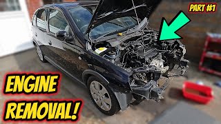 How To Remove a Corsa C Engine 12L Part 1 [upl. by Roxi692]