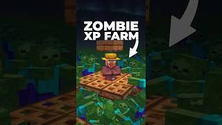 Simple Zombie XP Farm minecraft shorts [upl. by Zellner]