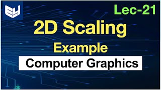 2D scaling with example  Transformation  Computer graphics  Lec21  Bhanu Priya [upl. by Hurless531]