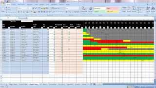 Excel Graphical Production Planning and Control Planner Manufacturing BOM Scheduling Demo Part 1 [upl. by Yrrat]