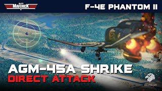 DCS F4E Phantom II AGM45A Shrike DIRECT ATTACK [upl. by Nuahsal787]