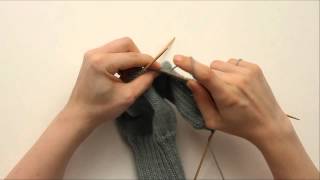 How to Knit a Sock Gusset 3 of 3 [upl. by Viridissa]