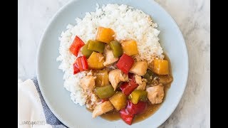 Slow Cooker Sweet and Sour Chicken  The Recipe Rebel [upl. by Neelram]