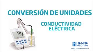 Conversión de unidades de Conductividad Eléctrica [upl. by Dyan]