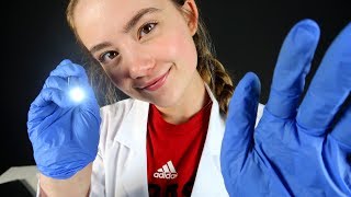 ASMR DOCTOR ROLEPLAY Yearly Exam 🔍 Latex Gloves Typing Hand Movements Whispering [upl. by Yemorej]