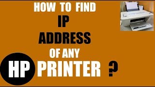 How to Find the IP Address of Any HP printer [upl. by Anaud]