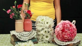 How to Make Hanging Flower Balls [upl. by Nonnag]