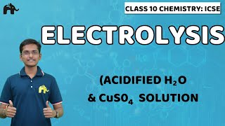 Electrolysis  Class 10 ICSE Chemistry Selina Chapter 6  PbBr2 molten  Acidified H2O amp CuSO4 [upl. by Morrell536]