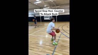 Speed Stop Hesi Counter basketball ballislife basketballdrills dunk [upl. by Piggy]