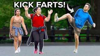 FUNNY Fart Prank in NYC Kicking Farts into OBLIVION [upl. by At]